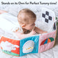 Spiggly Infant Toys 0-6 Months - Baby Mirror Tummy Time Toys - Sensory Books For Babies - Touch And Feel Crinkle Books For Babie