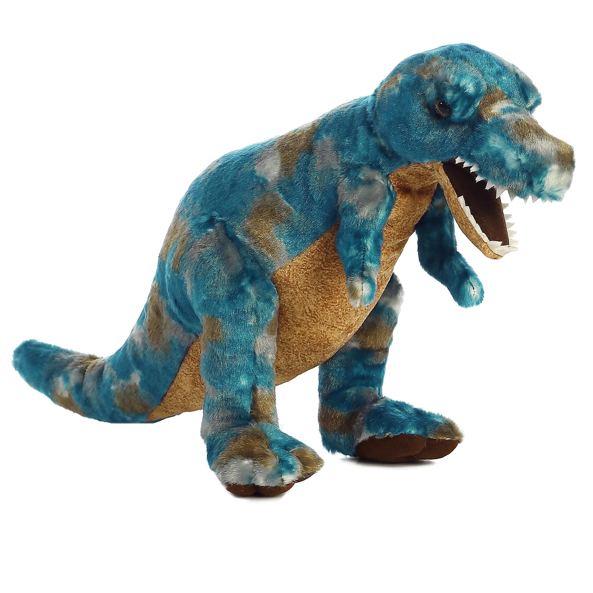 Aurora® Ferocious Dinos & Dragons T-Rex Stuffed Animal - Prehistoric Fun - Cuddly Companions - Blue 17 Inches