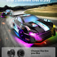 DODOELEPHANT RC Drift Car, 4WD Remote Control Vehicle with LED Lights, 2.4GHz Race Car with Drifting & Racing Tires, 2 Rechargea