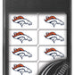 MasterPieces NFL Denver Broncos, Double Six Collector Edition Dominoes Game, For Ages 3+, Black, One Size (41632)