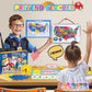 Alritz Pretend Teacher Playset, Role Pretend Play Kids School Toys Kit Include Map, Calendar, White Board Boys Girls Toys, Christmas Birthday Gift For Ages 5 6 7 8 9 10 11 12 13+