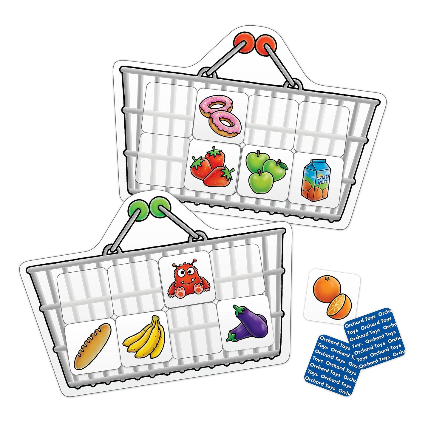 ORCHARD TOYS Shopping List Memory Game for Ages 3-7, 2-4 Players, Multicolor, Model 91026