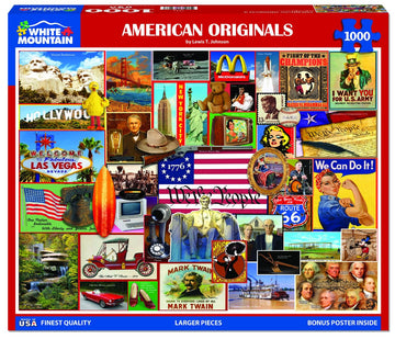 White Mountain Puzzles - American Originals - 1000 Piece Jigsaw Puzzle For Adults