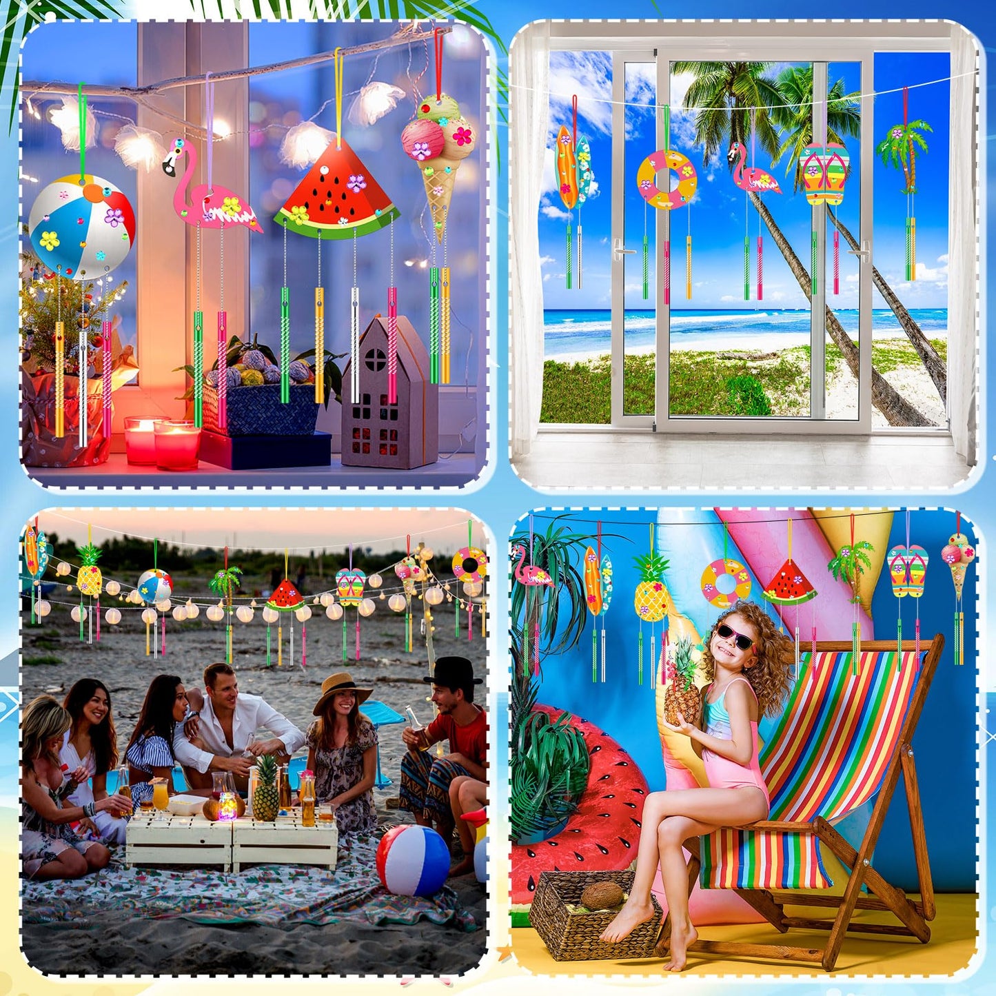 JellyArch Wind Chime Making Kit for Kids Make Your Own Wind Chime Wooden Ornaments for Girls and Boys DIY Crafts Activity Birthd