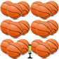 18 Pcs 5'' Mini Basketball Set With Pump, Pvc Small Basketball For Over The Door Hoop Games, Party Favors, Indoor Outdoor Play,