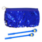 PARTEET Combo Pack of Sequin Color Change Pouch with Cartoon Printed Pen
