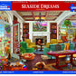 White Mountain Seaside Dreams 1000 Piece Jigsaw Puzzle Summer Beach House Puzzles For Adults And Family