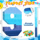 Sratte Number 1 2 3 4 5 6 7 8 9 Piñata With Stick Blindfold Confetti, Gradient Blue Piñata For Kids Boys Girls Birthday Party Anniversary Decorations Supplies(Number 9)