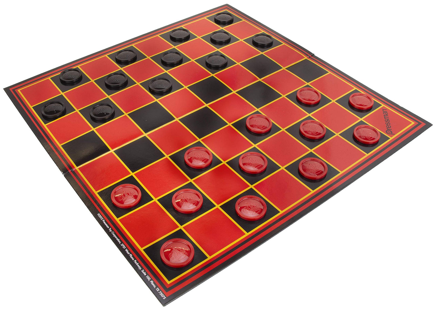 Pressman Chess / Checkers / Backgammon - 3 Games In One With Full Size Staunton Chess Pieces And Interlocking Checkers, 15.62 X 8.00 X 1.50 Inches