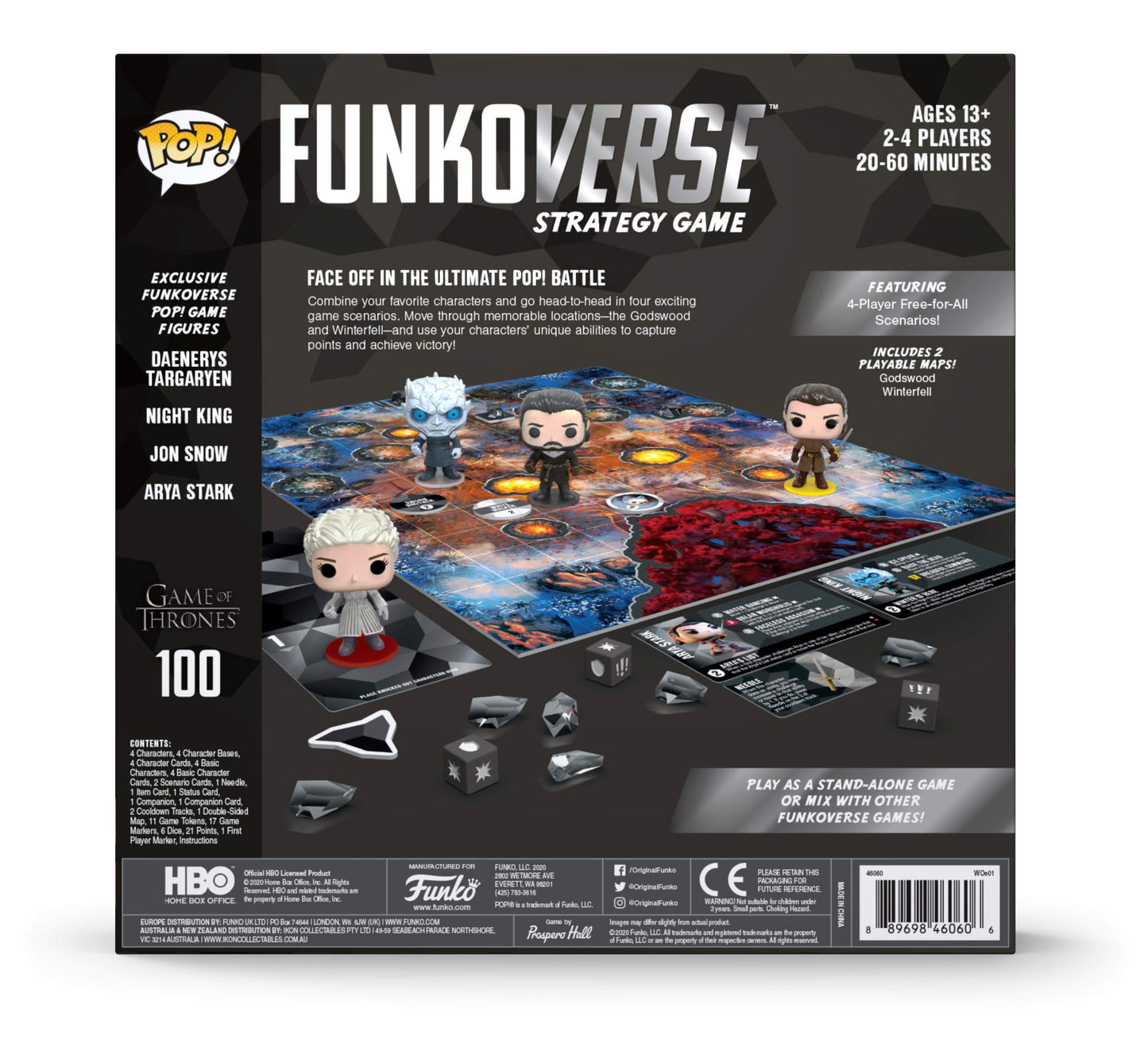 Funkoverse: Game Of Thrones 100 4-Pack Board Game