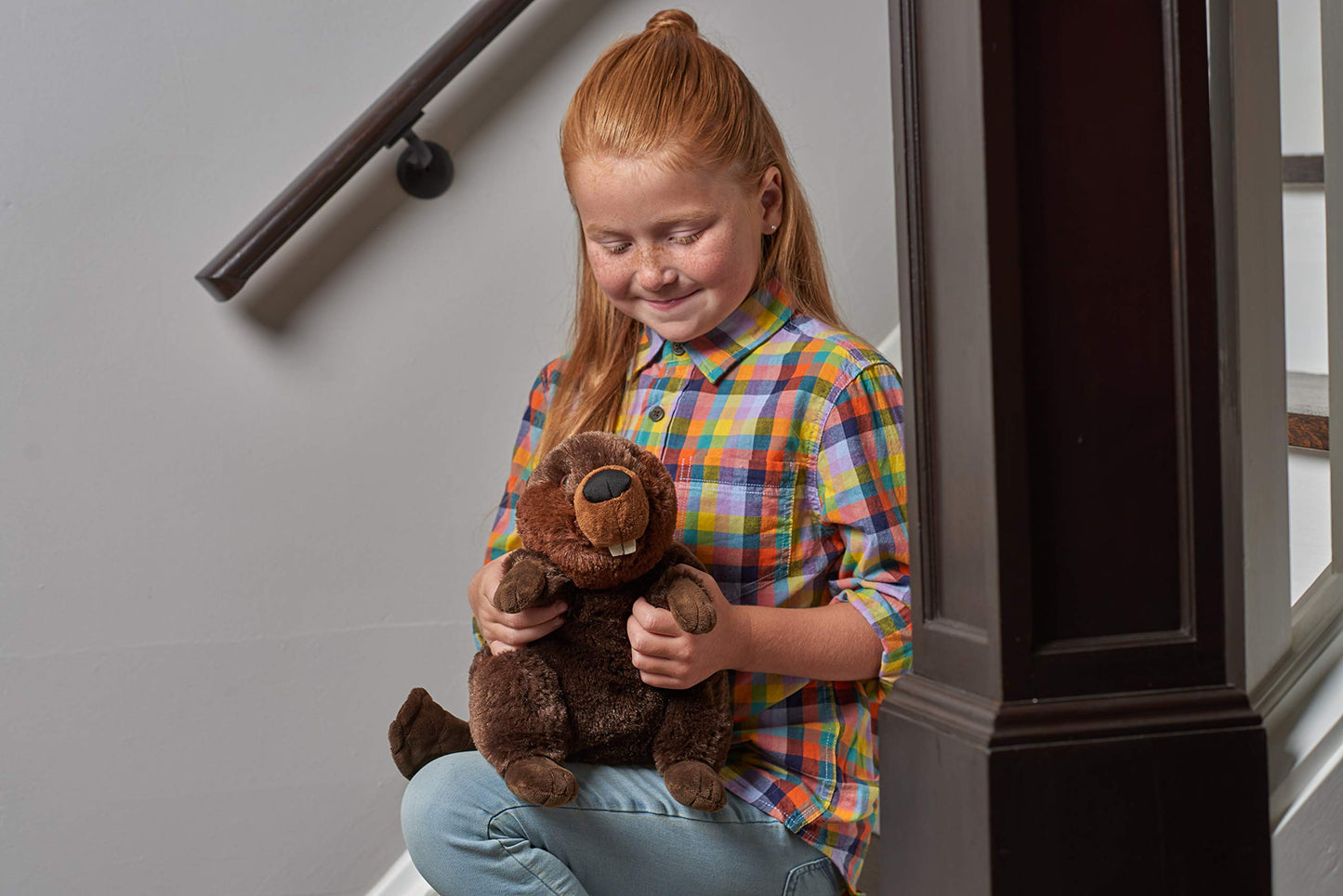 WILD REPUBLIC Beaver Plush Stuffed Animal, 12" Cuddlekins Toy, Brown, Model 10921