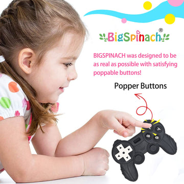 Bigspinach Baby Game Controller Teether Toy Silicone Teething Toy For Gamer Parents And Future Gamer Kids Cool Gaming Stuff 4Pc