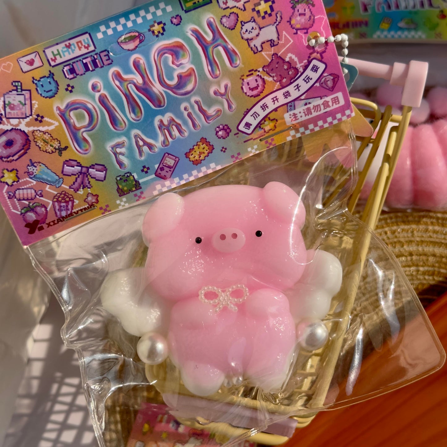 Taba Squishy Toys Cat Paw Squishy Toys Cat Paw Squeeze Toys  Fidget Toys Silicone Squeeze Toy for Stress Relief Cute Soft Squeeze Fidget Toys Party Favors Gift for mature-themed (Angle Pig)