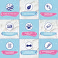 Puppy Cake Mix Dog Birthday Cake Kit, with Bone Silicone Pan and Candles (Birthday Cake, Pink) Made in USA
