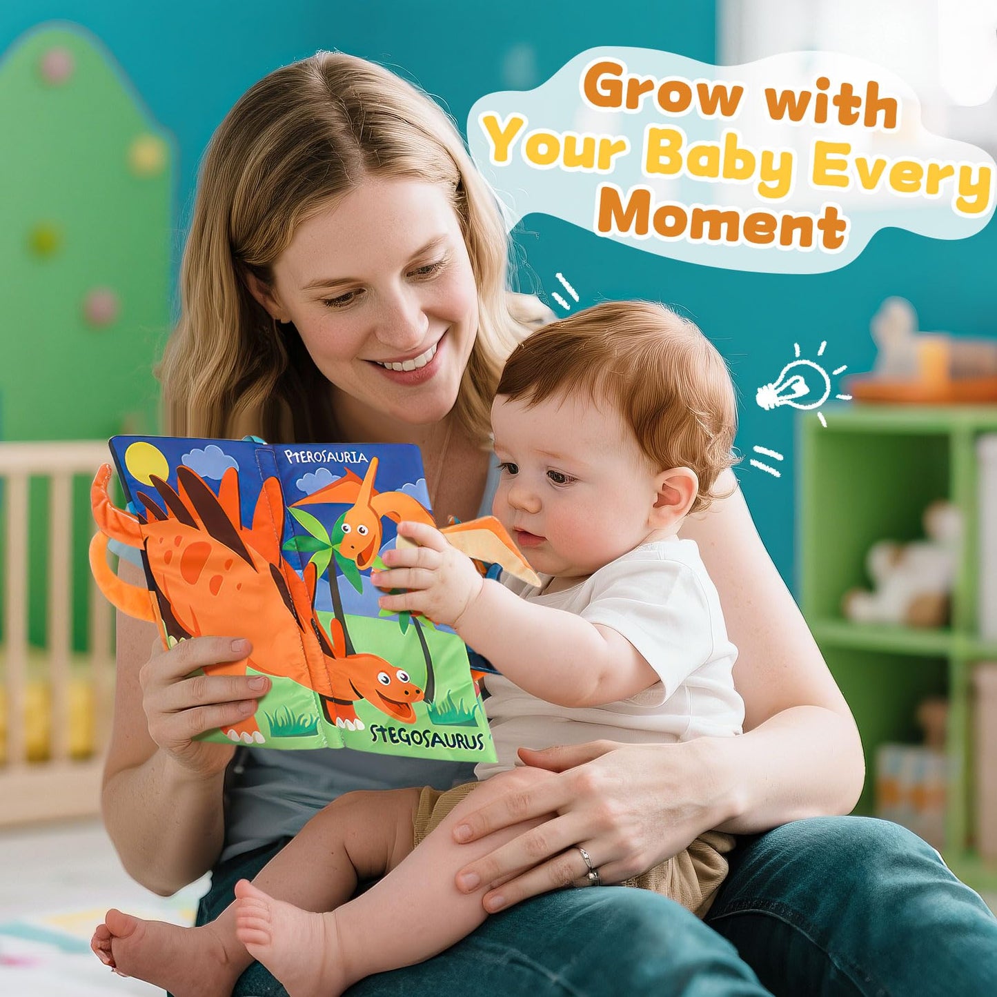 YPFonetoy 2pcs Soft Baby Books 0-6 Months  Infant Newborn Baby Toys for 6-12 Months  Crinkle Cloth Tummy Time Touch Sensory Interactive Book Toy & Gift for Baby 0-12m Must Haves