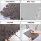 Typutomi 12Pcs Plush Puzzle Foam Floor Mat, Cute Soft Fluffy Interlocking Square Foam Tiles Area Rugs Carpet For Parlor Bedroom