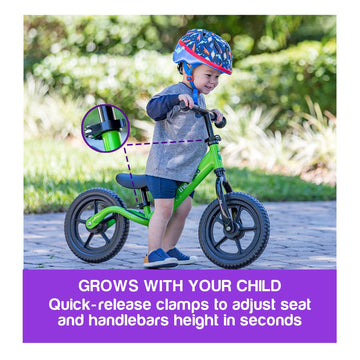 The Original Croco Ultra Lightweight And Sturdy Balance Bike.2 Models For 2, 3, 4 And 5 Year Old Kids. Unbeatable Features. Toddler Training Bike, No Pedal. (Orange, Ultralight 12 Inch)