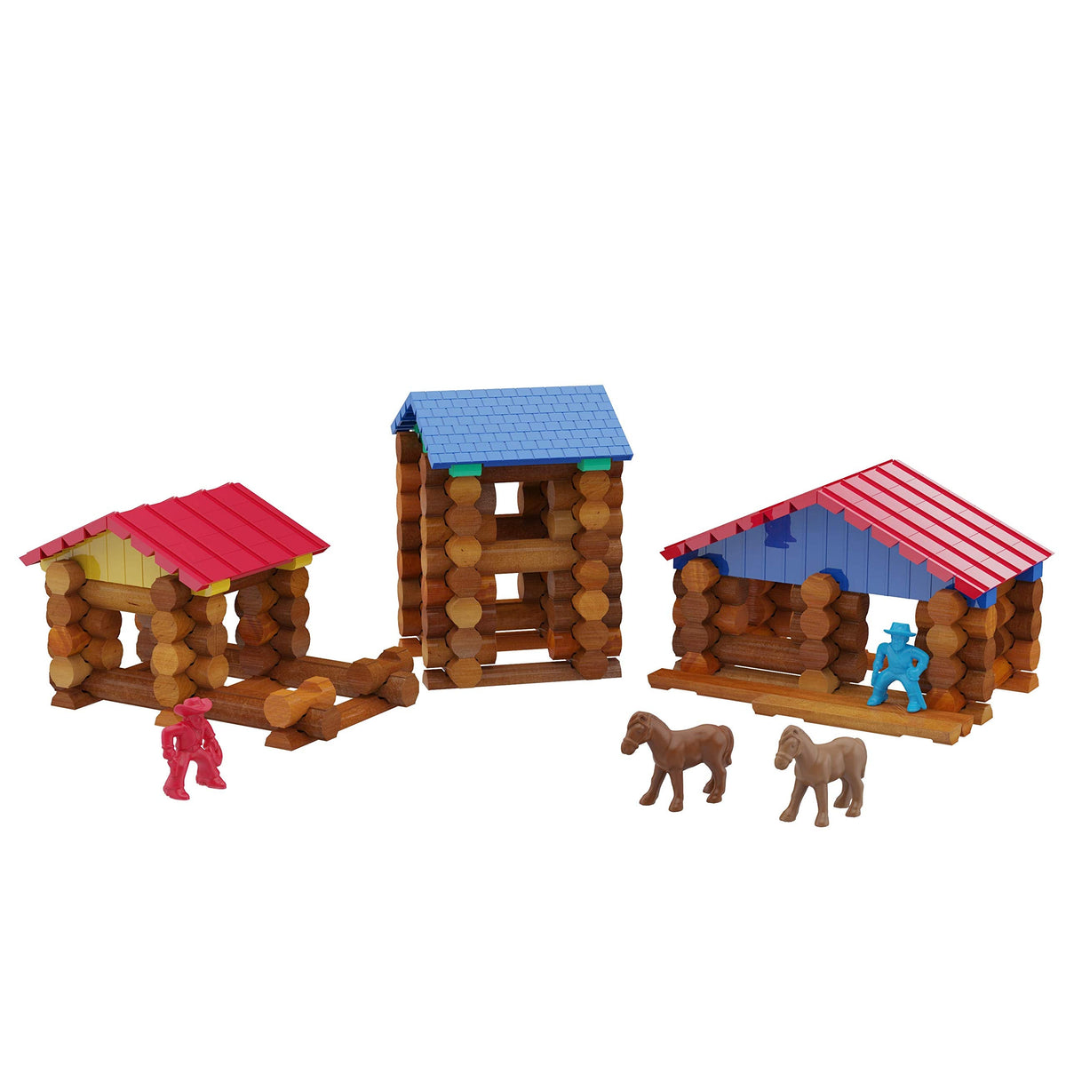 Retro American Wooden Builder Logs