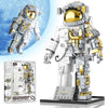 FarBlocked Astronaut Building Block Set - 966Pcs Flexible Space Explorer Toy for Ages 12+, Made of Acrylonitrile Butadiene Styrene