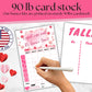 Generic Valentine's Day Bunco Kit - Cupid Score Sheets - Pink & White - Game Night Fun - Model Valentine2025