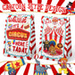 Hapibidesign Circus Party Favor Bags - 24 Pcs Carnival Party Candy Bags With Stickers - Carnival Goodie Gift Treat Bags - Waterc