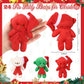 Blueweenly 24 Pcs Christmas Small Stuffed Bear 4.5 Inch Mini Plush Bear Stuffed Animal Keychains With Hat And Scarf For Christma
