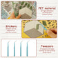 DIY 3D Sticker Scene, 12 Sets Fun DIY 3D House Stickers, Make Your Own Mini Room Scenes, Cute Cartoon 3D Miniature Scene Sticker