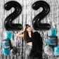 Katchon, 22 Balloon Number Black - 40 Inch, 22 Number Balloons | Black 22 Balloons For 22 Birthday Decorations For Men | Number 22 Balloons | 22 Black Balloons For 22 Birthday Decorations For Women