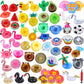 LanMa 120 Pcs Inflatable Drink Holders Bulk Pool Drink Floats Cup Holder with Pump for Swimming Pool Party