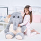 IKASA Giant Elephant Plush Toy - Soft Gray Stuffed Animal, 39 inches, Model 6636529