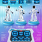 Large Smart Emo Robot Toys For Kids 5-7,Gesture Sensing Programmable Interactive Remote Control Robots For 8-12 With Led Eye Exp