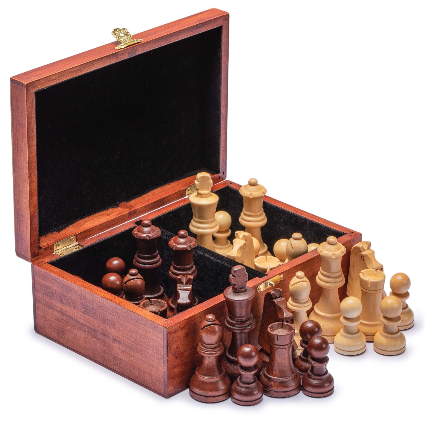 Husaria Staunton Tournament No. 6 Chessmen With 2 Extra Queens And Wooden Box, 3.9-Inch Kings