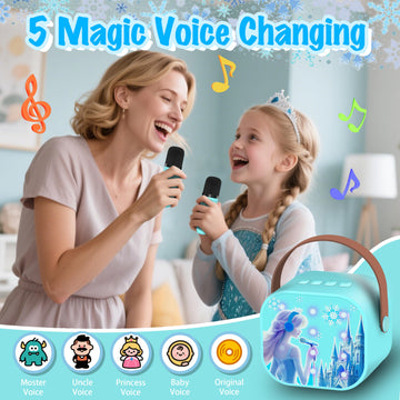 Frozen Toys for Girl Gift Kids Karaoke Machine Toys Princess Toys 3 4 5 6 7 8 9 10 Year Old Girl Birthday Gifts Kids Toys,Mini M