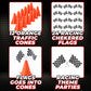 Bedwina Race Car Birthday Party Decorations - (36 Pcs) 12 - 8-Inch Orange Mini Cones for Kids & 24 Black & White Checkered Flags
