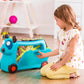 B. toys On The Gogo Woofer Ride-On Suitcase - Multicoloured Kids Luggage for Travel - Carry-On Size, Ages 2+