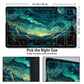 Malqiqi Playmat For Mtg, With Free Storage Bags,Game Mat 24 X 14 Inches, Tcg And Board Game Mat For Cards,Mousepad Desk Mats (With Zones,Magic Mat 1)