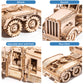 Rowood Model Car Kit To Build,3D Wooden Puzzle, Scale Mechanical Vehicle Model Building Kits, Best Toys Gift For Adults & Teens - Heavy Truck