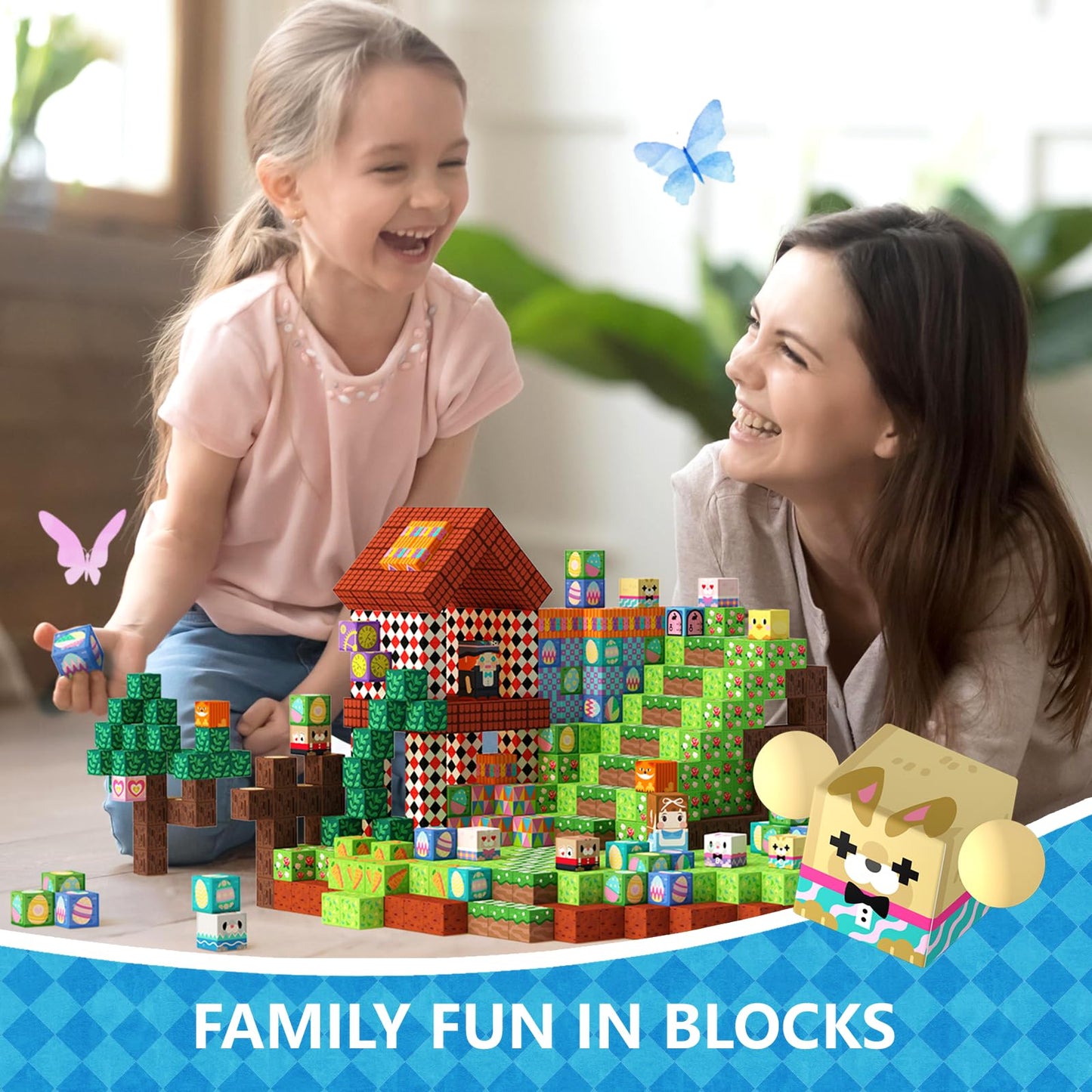 GobiDex 100PCS Magnetic Blocks Building Toys for 3+ Years Old Girls Boys, Game-Based Build MagWonder with Sensory Construction S