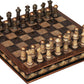 Deco 79 Polystone Chess Game Set, 10' X 10' X 3', Brown