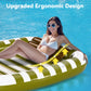 Pool Wave Inflatable Pool Lounger Floats  80 x 66 Large Tanning Bed for mature-themed Kids  Outdoor Sun Bathing Floating Blow up Raft W/Pillow  Spray Water Mat  Summer Beach Lake Family Party Gift - Green