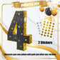 PCFING 20 Inch Number 4 Piata Gold Black with 30 Inch Piata Stick Blindfold Confetti for Man Women Kids Birthday Party Decoratio