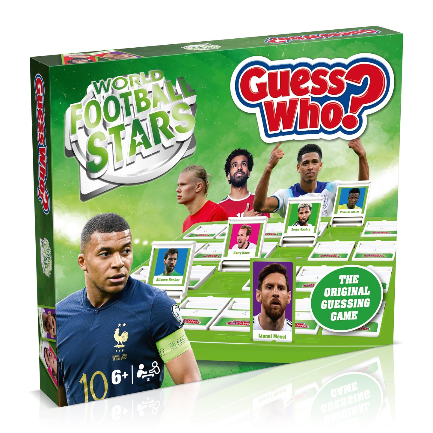 Winning Moves World Football Stars Guess Who? Board Game, Multi-coloured, One Size Fits All, Play with Messi, Ronaldo & More