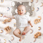 Organic Wooden Baby Rattle Toy Montessori Rattle Roller Waldorf Inspired Grasping Toddler Toys