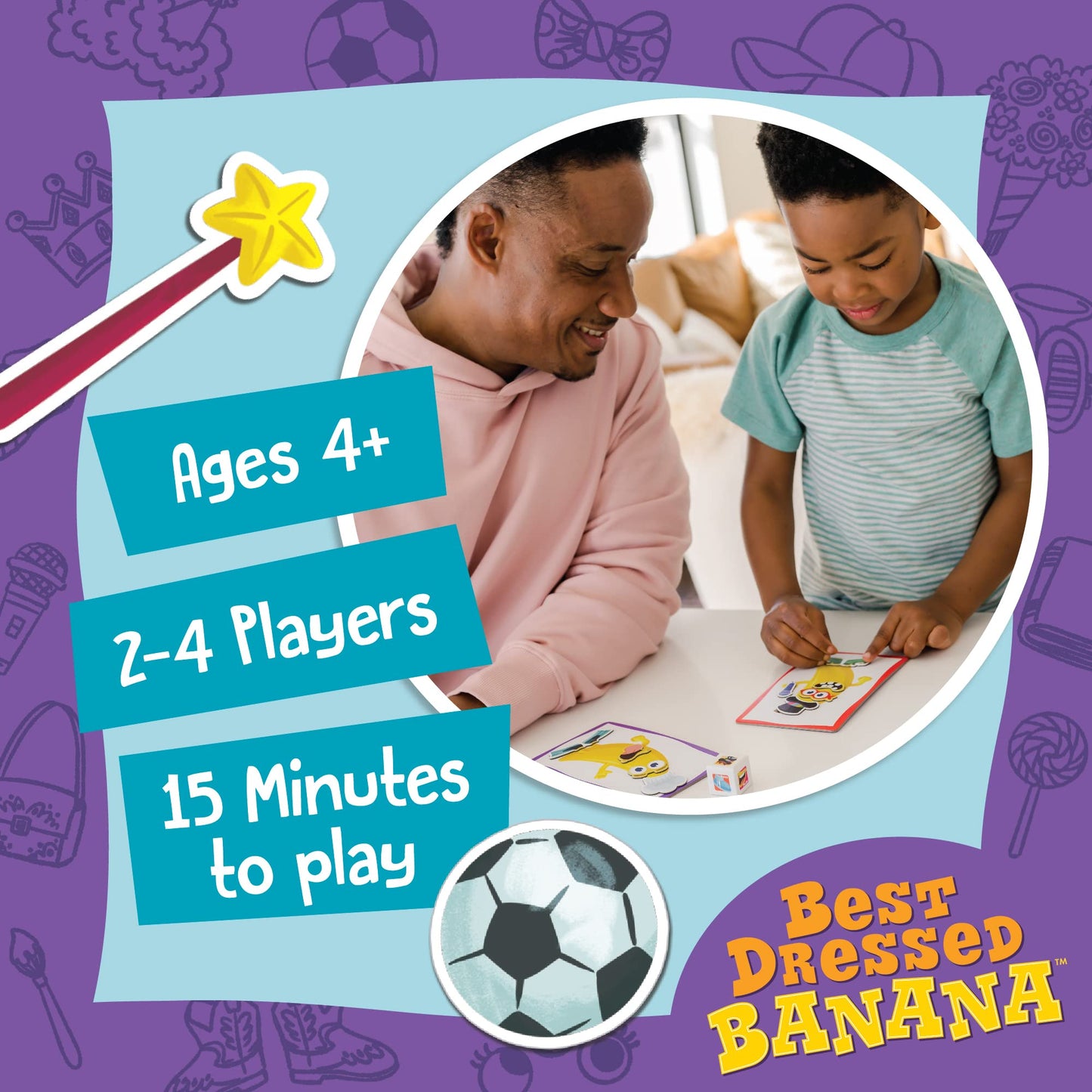 Peaceable Kingdom Best Dressed Banana Cooperative Board Game, Ideal for 2-4 Players Ages 4 and Up