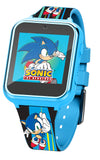 Sonic The Hedgehog Kids Smart Watch - Interactive Touchscreen With Games, Selfie Camera, Step Tracker, Alarm, And Printed Silicone Strap - Fits Wrists 5.5' To 8.0'