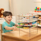 Melissa & Doug Multi-Fit Metal Wire Puzzle Rack 12 Inches Wide And 0.75 Inches Deep - Puzzle Holder Rack Storage Organizer For Kids,Silver