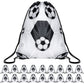 Coume 20 Pack Soccer Drawstring Bags 12 x 10 Inch Portable Sports Backpack Soccer Party Favors for Girls Boys Birthday Goodie Ba