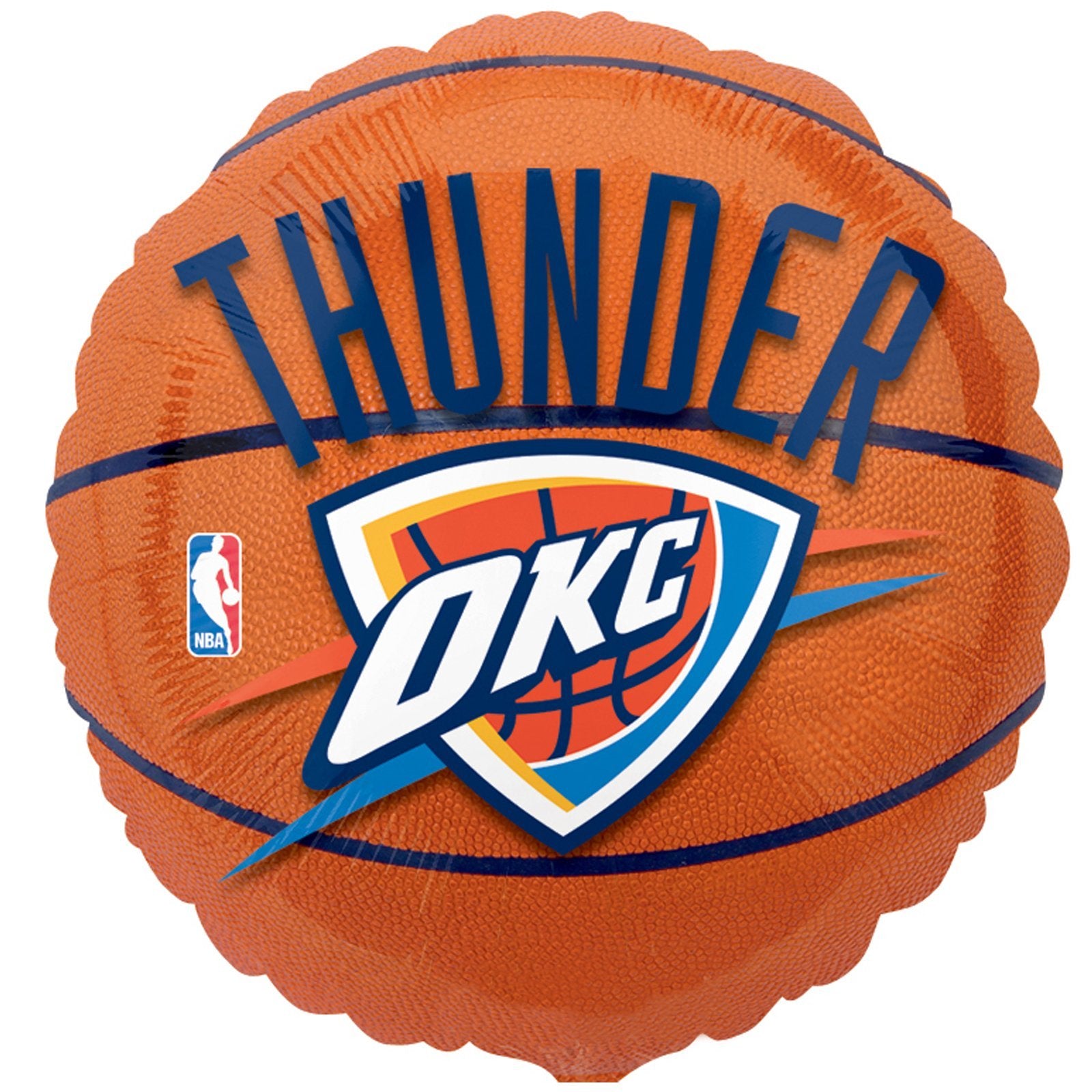 Anagram International Oklahoma City Thunder Flat Party Balloons, 18, Multicolor