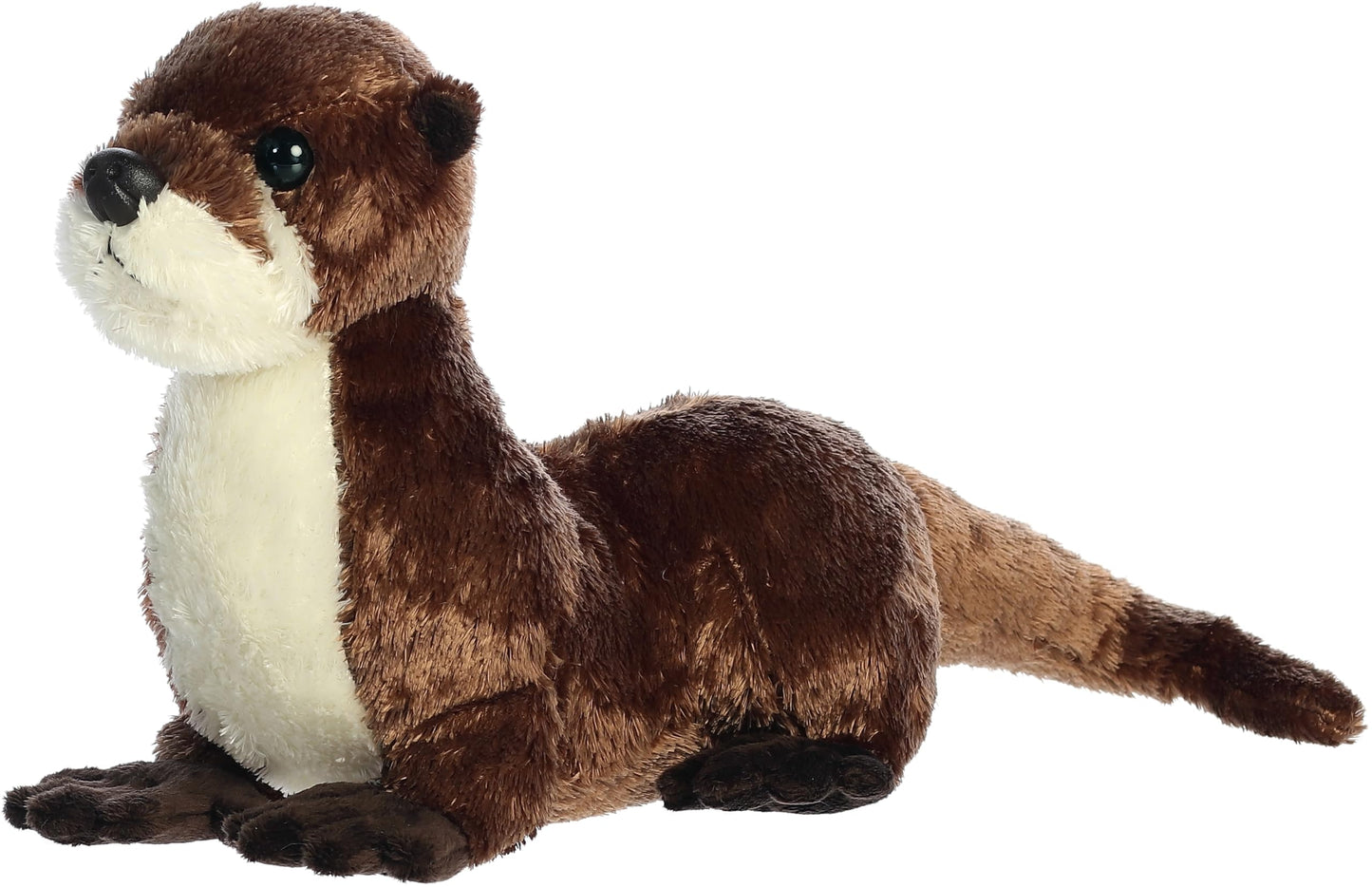 Aurora Adorable Flopsie River Otter Stuffed Animal - Playful Ease - Timeless Companions - Brown 12 Inches