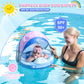 2024 Newest Mambobaby Baby Pool Float With Canopy & Tail Mambobaby Baby Swim Float Non-Inflatable Solid Baby Float Upgrade Soft